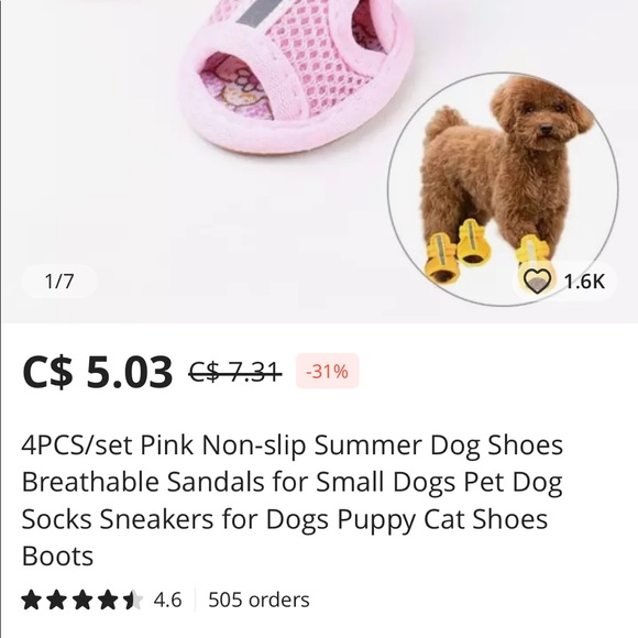 Summer pet sandals size 1 - Picture 1 of 5